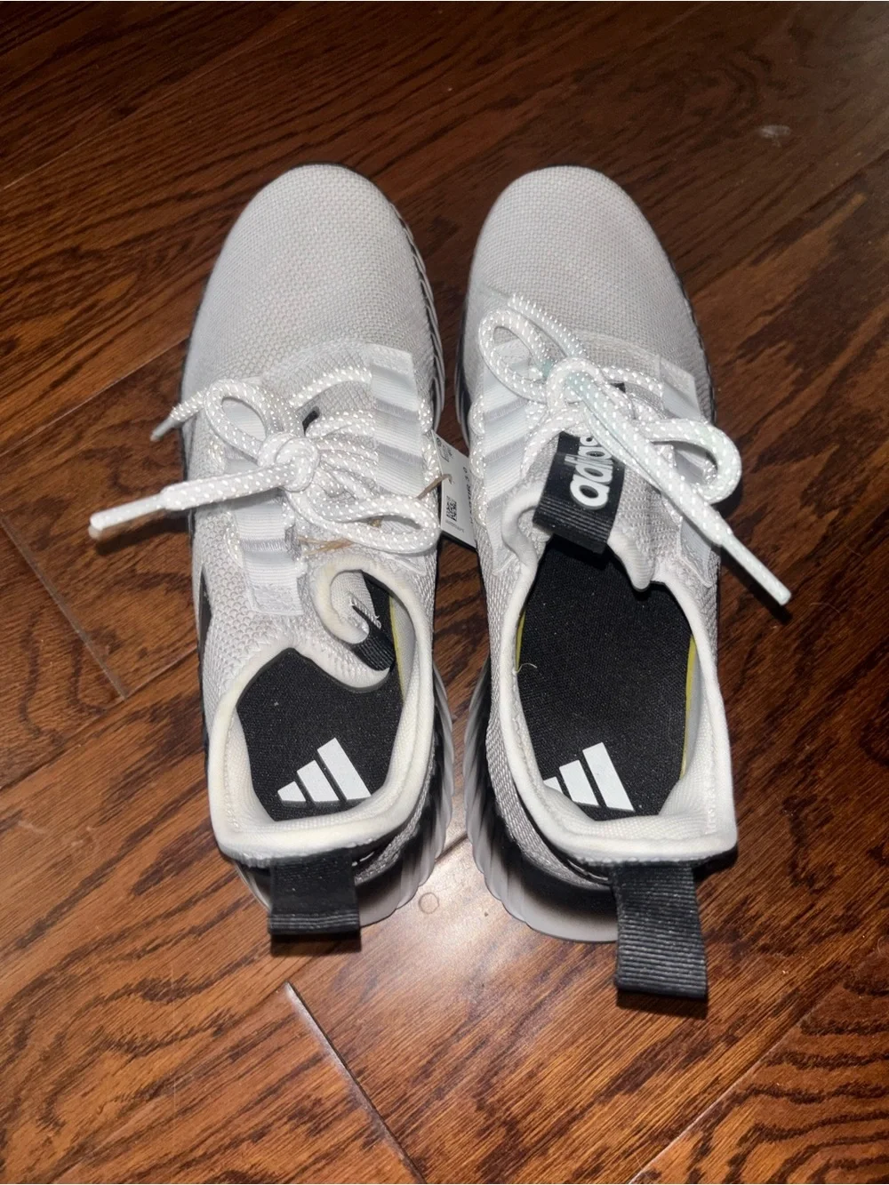 Adidas Mens Kaptir 3.0 Sneakers in White and Black